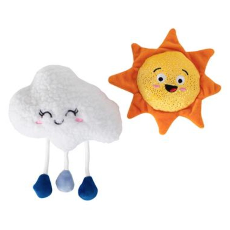 Fringe Time For A Change In Weather Plush Dog Toys Set Of 2