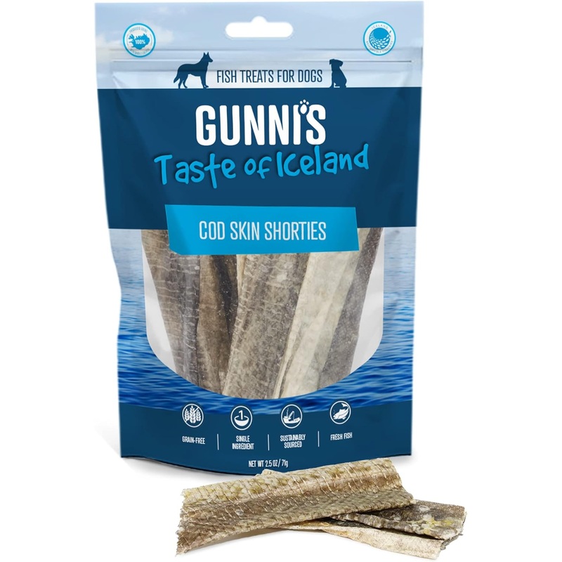 Gunni's Cod Skin Shorties Treat 2.5 oz.