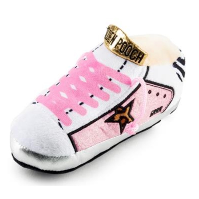 Haute Diggity Pink Golden Pooch Tennis Show Toy