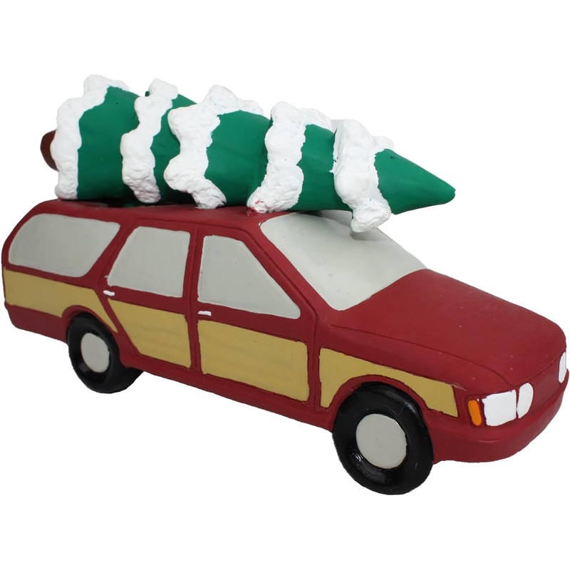Multipet Station Wagon with Christmas Tree 7.5"