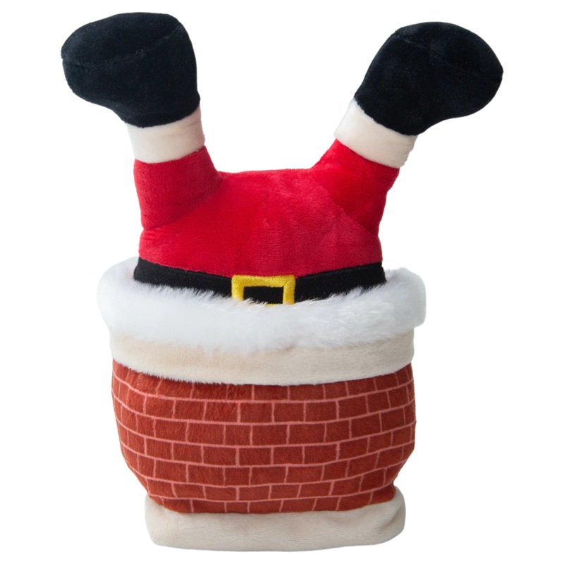 SnugArooz Santa Falling Down Chimney Plush Toy
