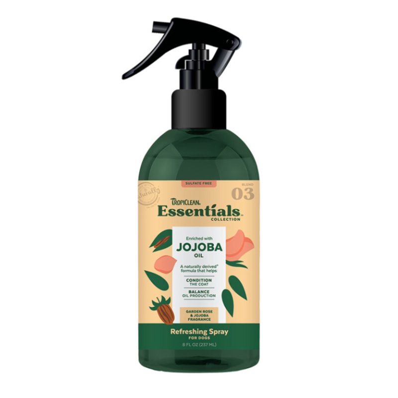 Tropiclean Essentials Jojoba Oil Deodorizing Spray 8 oz