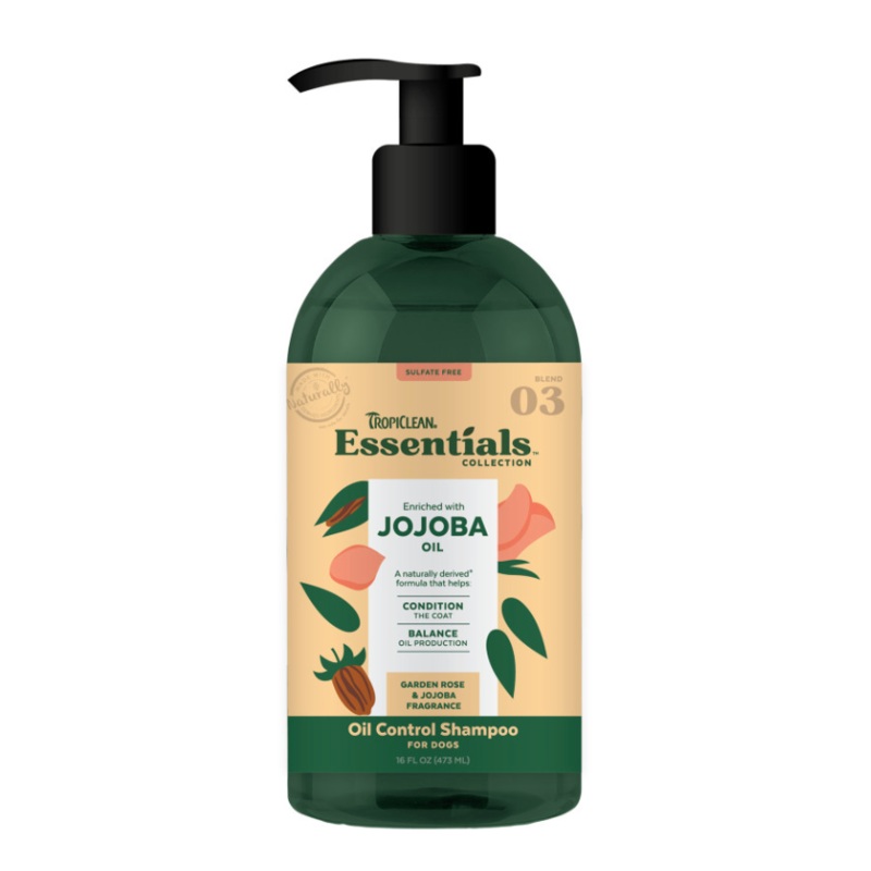Tropiclean Essentials Jojoba Oil Shampoo 16 oz