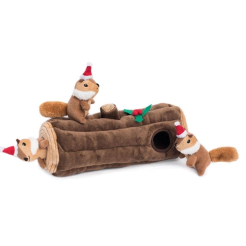 Zippy Paws Burrow Yule Log X Mas