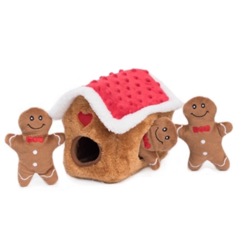 Zippy Paws Holiday Burrow Gingerbread House