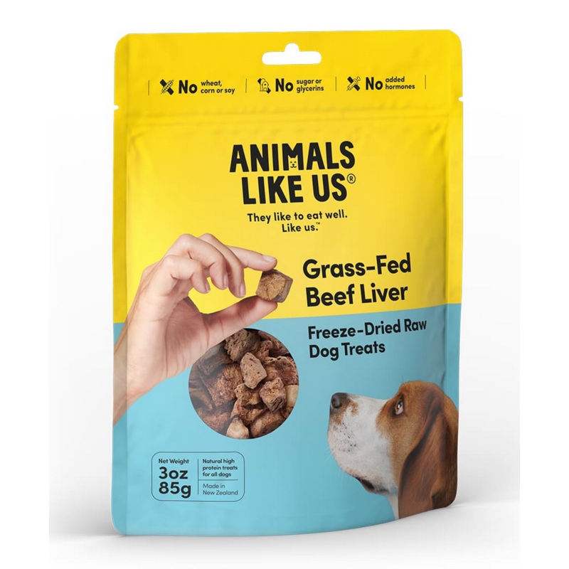 Animals Like Us Freeze Dried Raw Grass-Fed Beef Liver Treat 3 oz