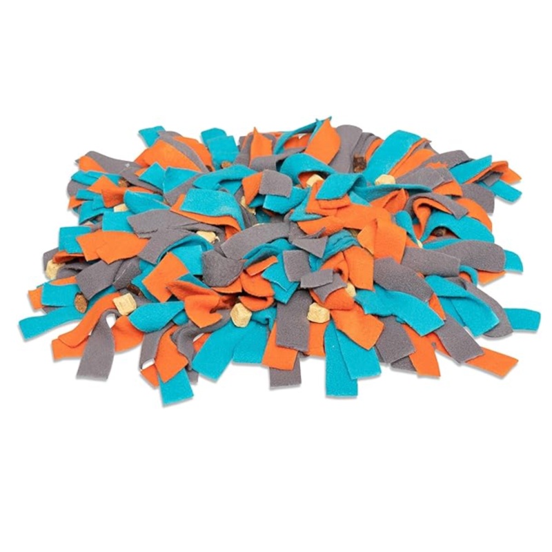 Messy Mutts Round Forage & Snuffle Mat with Suction 15"