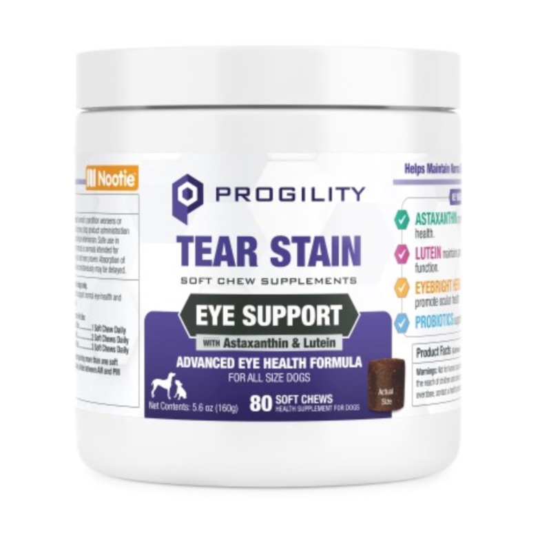 Nootie Progility Tear Stain Eye Support Soft Chew 80 ct