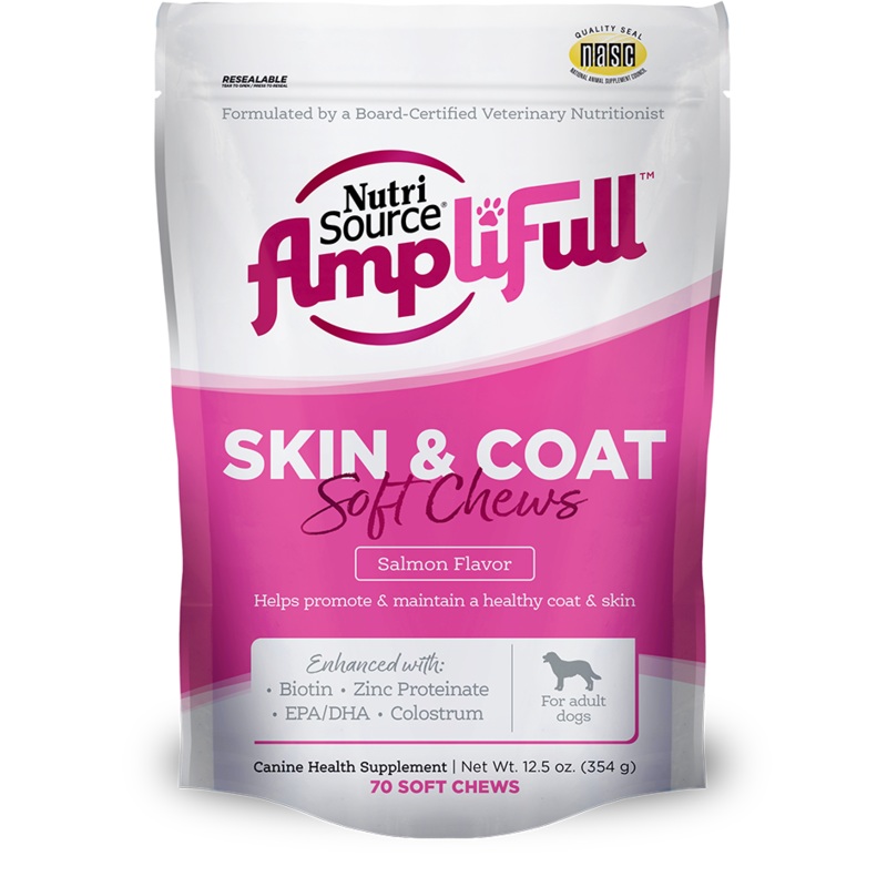 Nutri Source AmpliFull Skin & Coat Soft Chew Supplement 12.5 oz