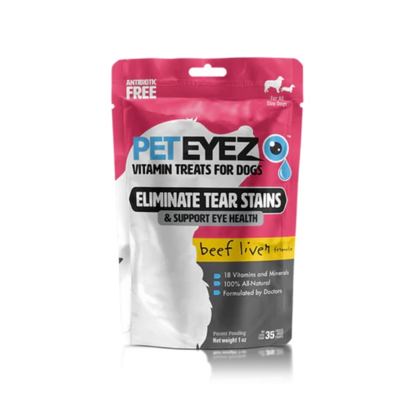 PetEyez Tear Stain Vitamin Treats Dog Beef Liver 1 oz