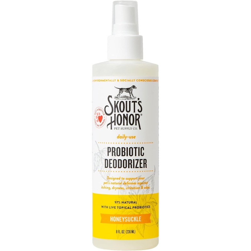 Skout's Honor Dog Probiotic Daily Use Honeysuckle Deodorizer 8 oz