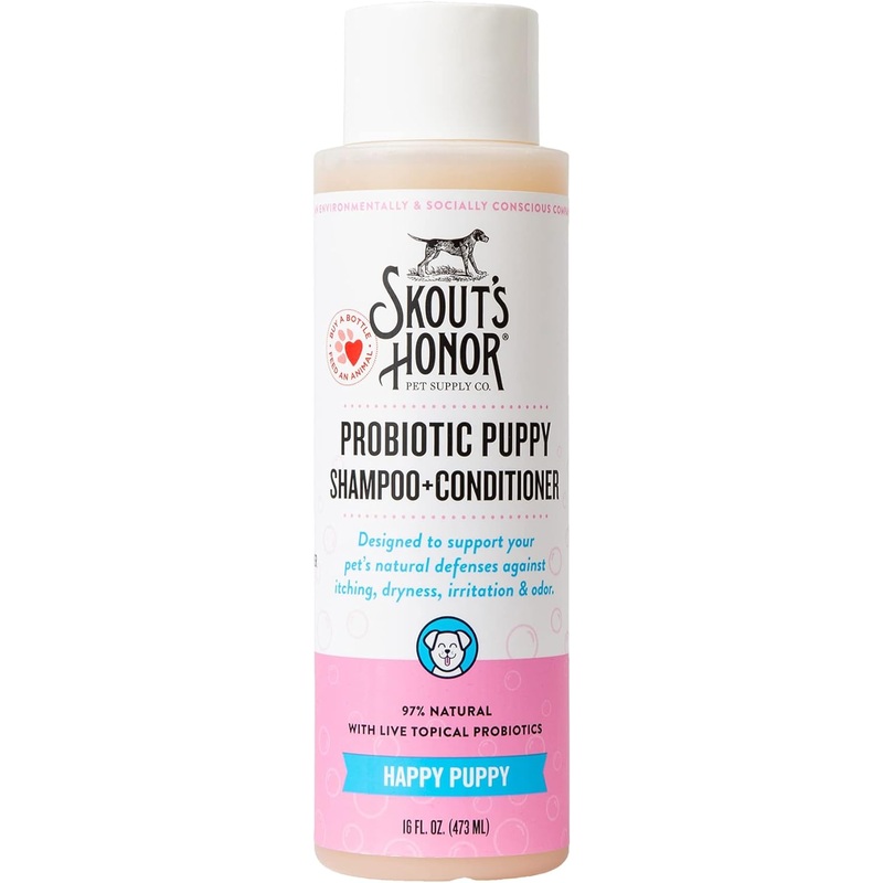 Skout's Honor Dog Probiotic Happy Puppy Shampoo + Conditioner 16 oz