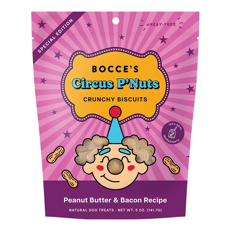 Bocce's Circus P'Nuts Biscuits 5 oz.