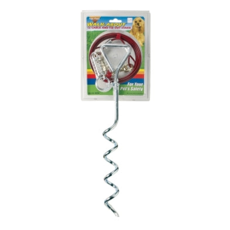 Four Paws Walk About Cable Stake Combo