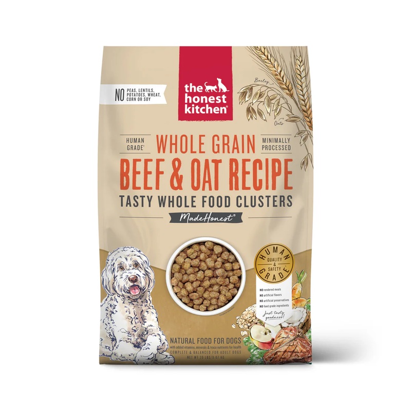 Honest Kitchen Whole Grain Clusters Adult Beef & Oats