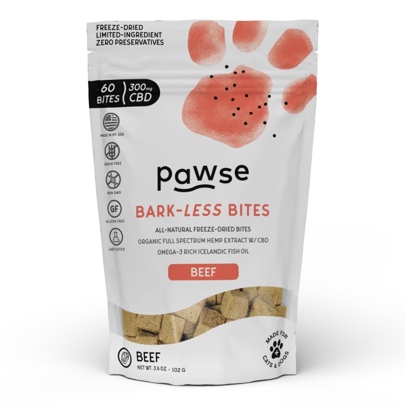 Pawse Bark Less Bites Freeze Dried Beef