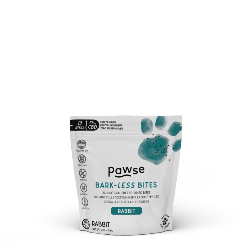 Pawse Bark Less Bites Freeze Dried Rabbit