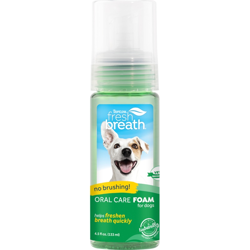 Tropiclean Fresh Breath Mint Foam 4.5 oz.