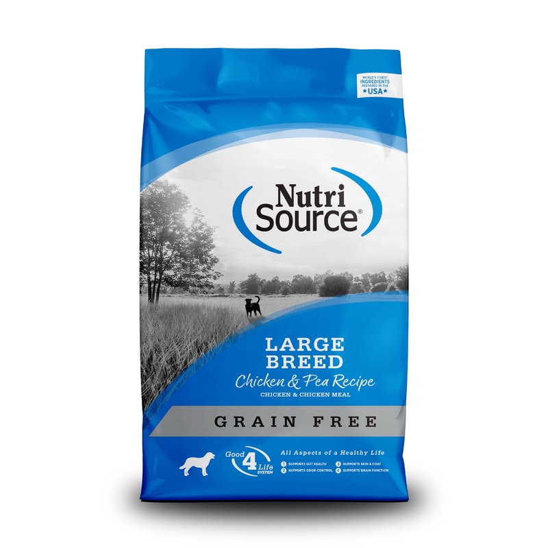Nutri Source Grain Free Large Breed Chicken & Pea Dog 26 Lb.