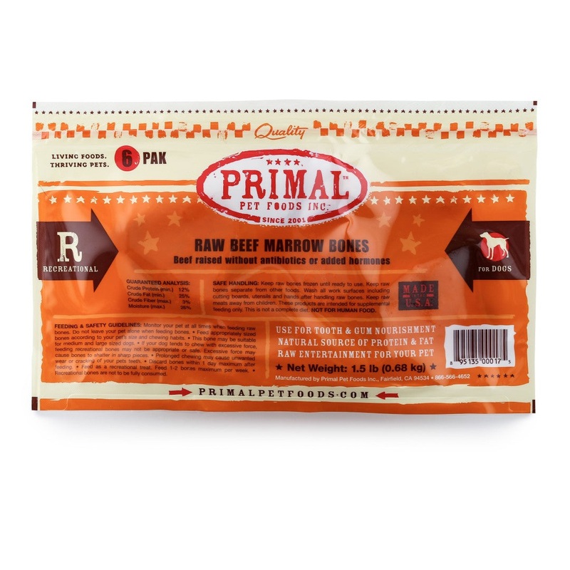 Primal Beef Marrow Bone 6 Pack