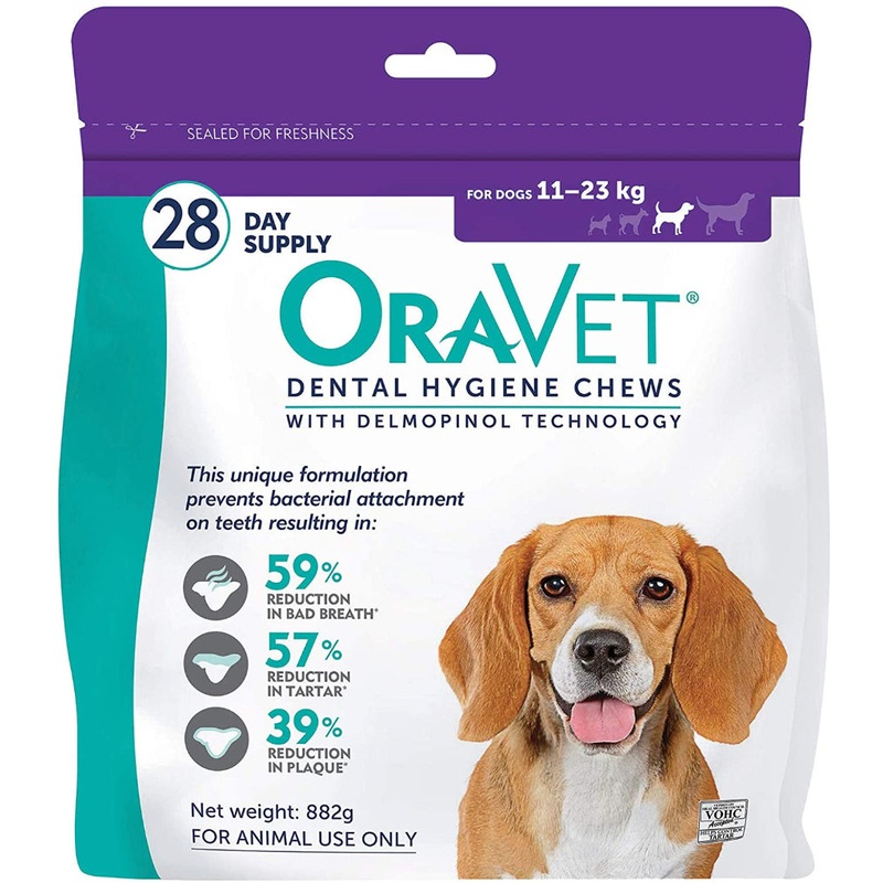 Oravet Dental Hygiene Chews for Medium Dogs  28 Count/Days Supply