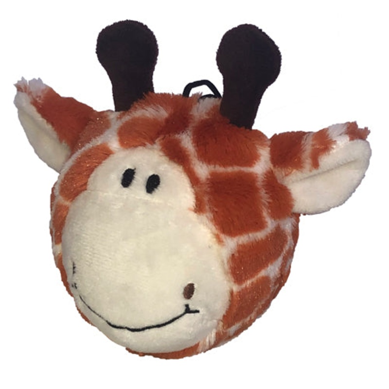 4" EZ Squeaky Giraffe Ball