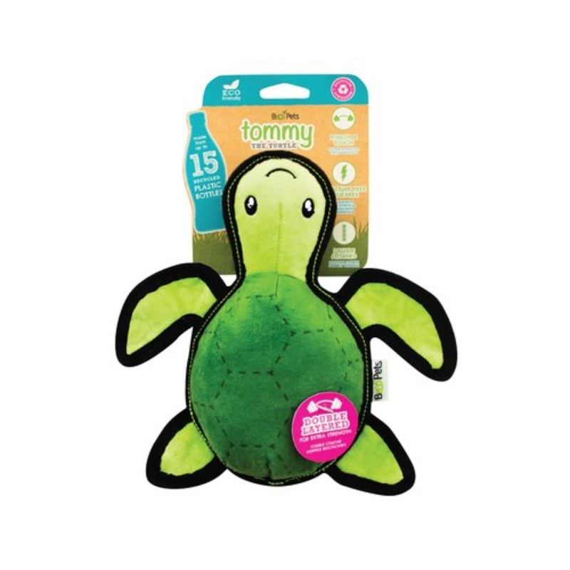 Beco Pets Recycled Plastic Rough and Tough Turtle Eco Dog Toy