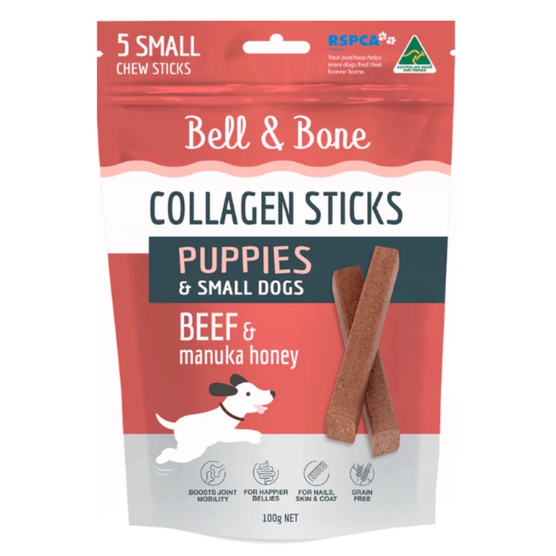 Bell & Bone Collagen Dental Sticks for Puppies - Beef and Manuka Honey