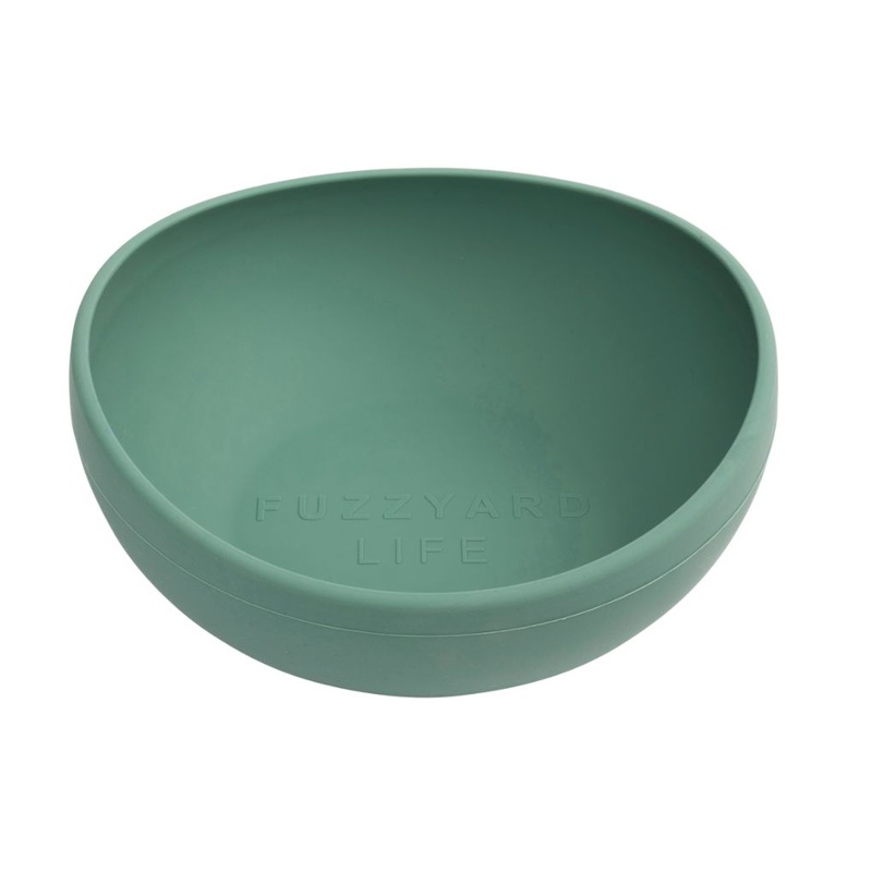 Fuzzyard Life Silicone Dog Bowl Myrtle Green