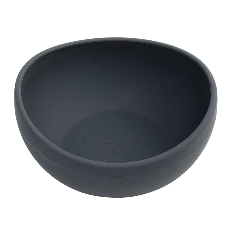 Fuzzyard Life Silicone Dog Bowl Slate Grey