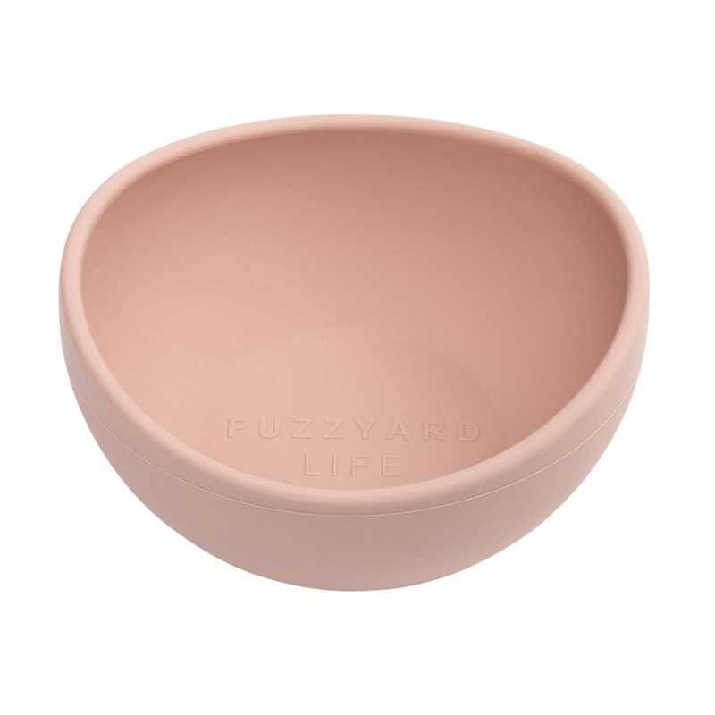 Fuzzyard Life Silicone Dog Bowl Soft Blush
