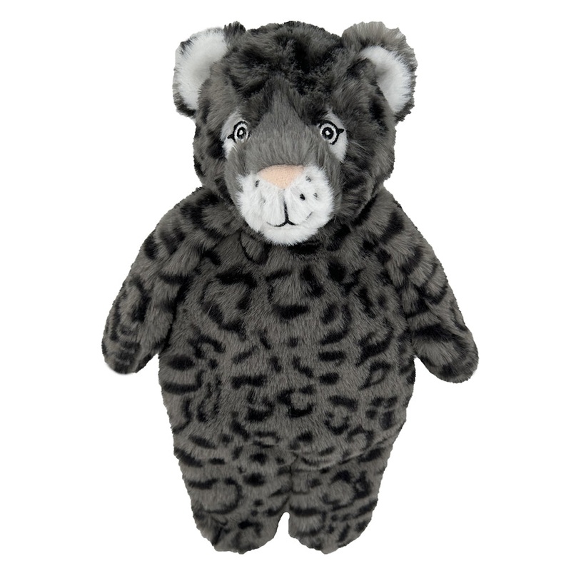 13" Floppy Leopard - Gray