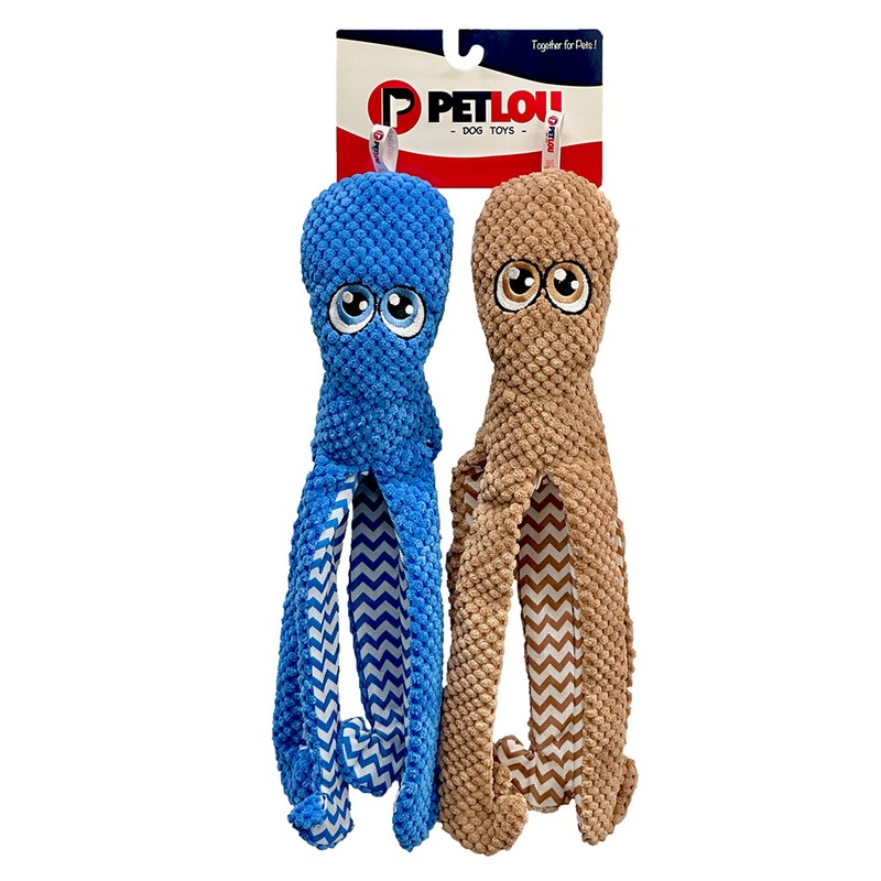 16" Octopus Twin Pack - Blue & Brown