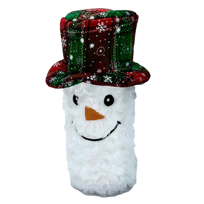 8" Christmas Squeaky Snowman Bottle