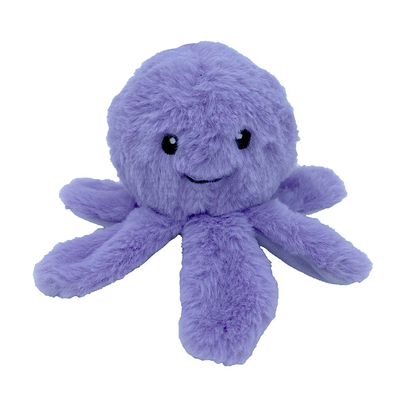 4" EZ Squeaky Octopus Ball - Violet