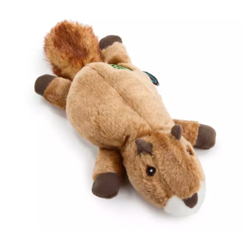 GoDog Squirrel Chew Guard Squeaky Plush Dog Toy (Large)