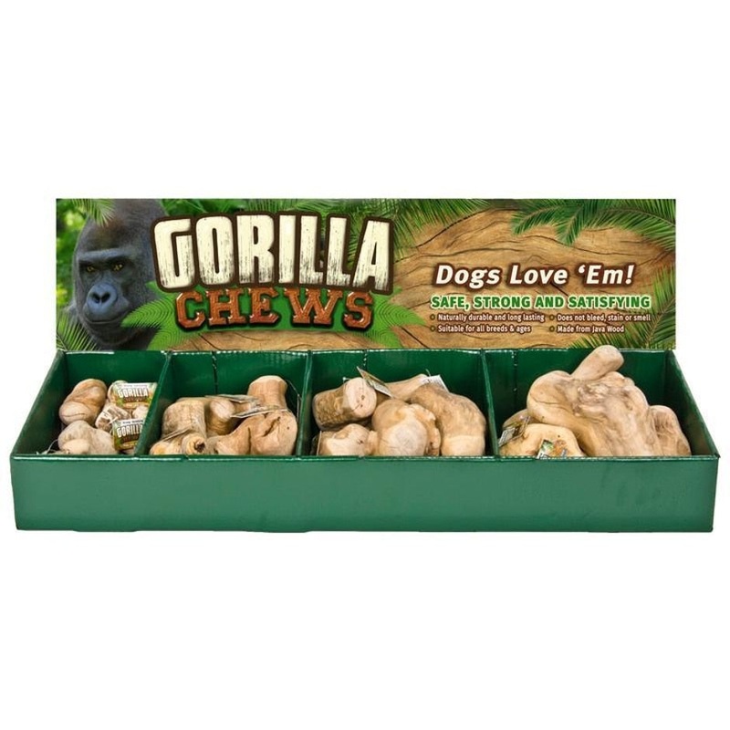 GORILLA CHEW POP DISPLAY (28 PIECE, NATURAL)