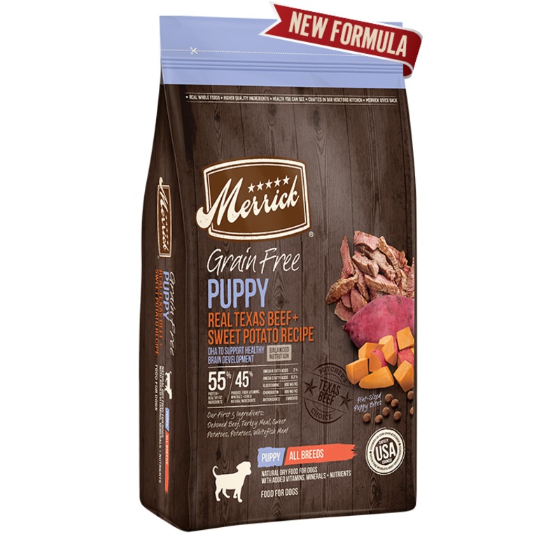 Grain Free Real Texas Beef + Sweet Potato Puppy Recipe