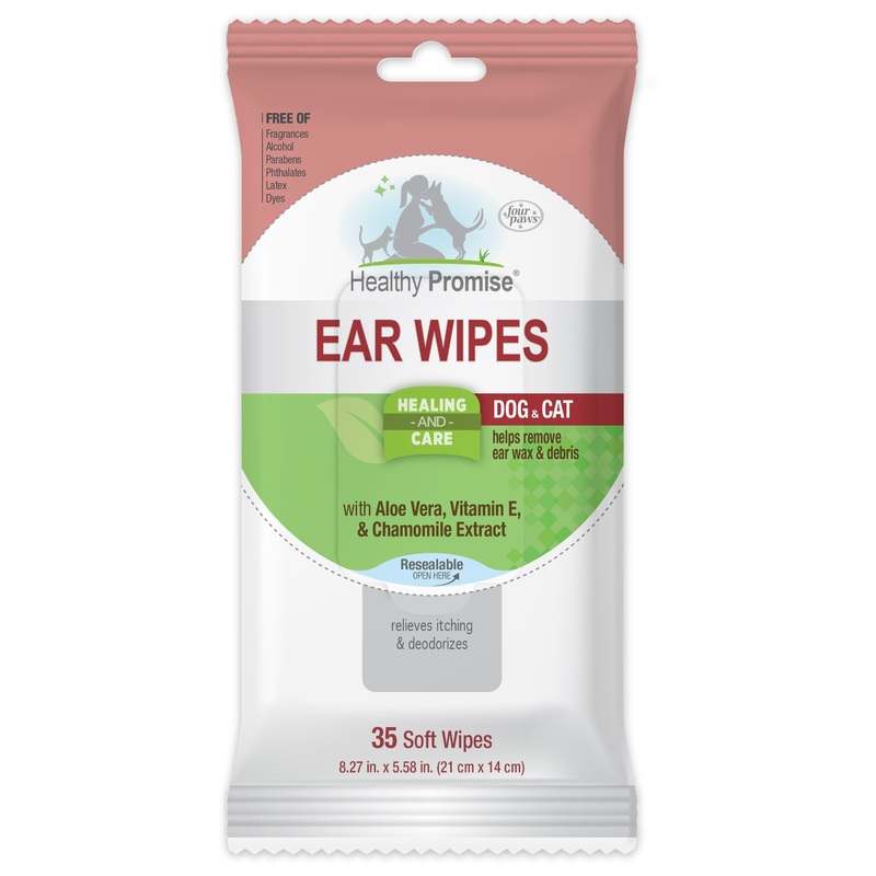 Four Paws Healthy Promise Cat & Dog Ear Wipes