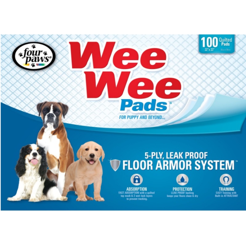 Four Paws Wee-Wee Pad Puppy Housebreaking Pads