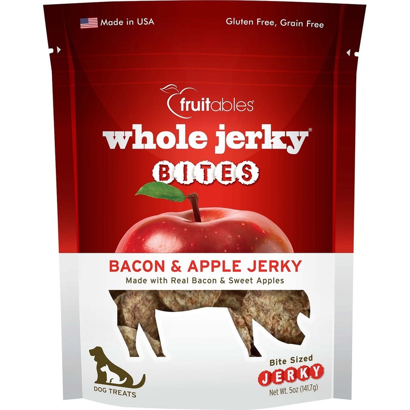 Fruitables Whole Jerky Bites Bacon & Apple Dog Treats (5 oz)