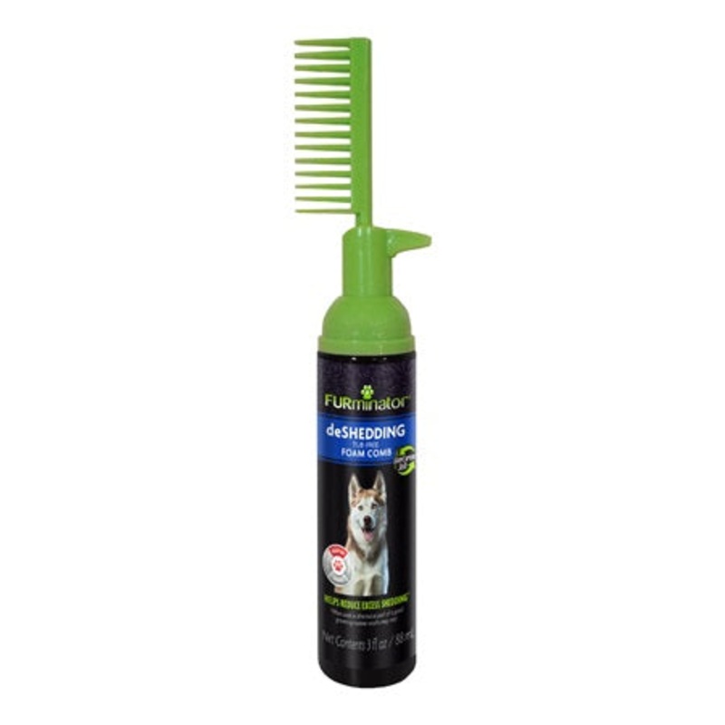 FURminator Tub-Free deShedding Foam Comb for Dogs