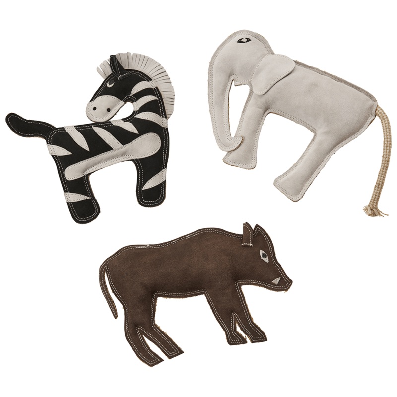 Ethical Products Dura-Fused Leather Jungle Asst 11 Dog Toy