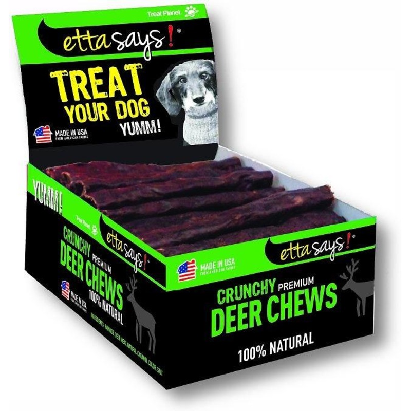 Etta Says Crunchy Deer Chew Dog Treats
