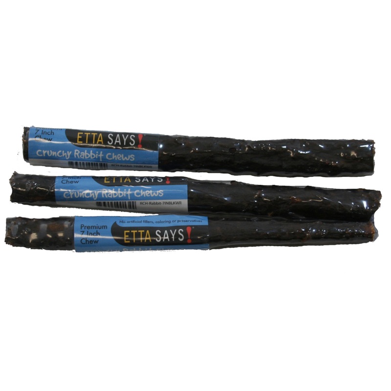 Etta Says Crunchy Rabbit Chews Dog Treats (7-inch)