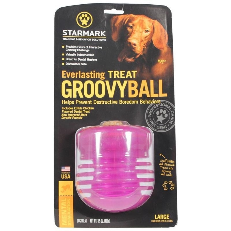 EVERLASTING GROOVY BALL WITH USA TREAT (LARGE, GREEN)