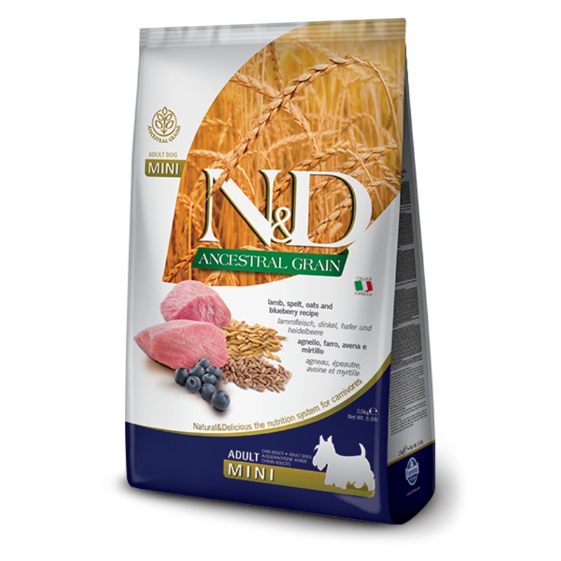 Farmina N&D Ancestral Grain Lamb & Blueberry Adult Dog Mini