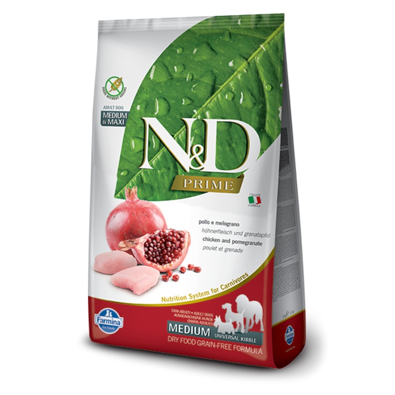 Farmina N&D Prime Formula Medium Chicken & Pomegranate Adult Dog Food