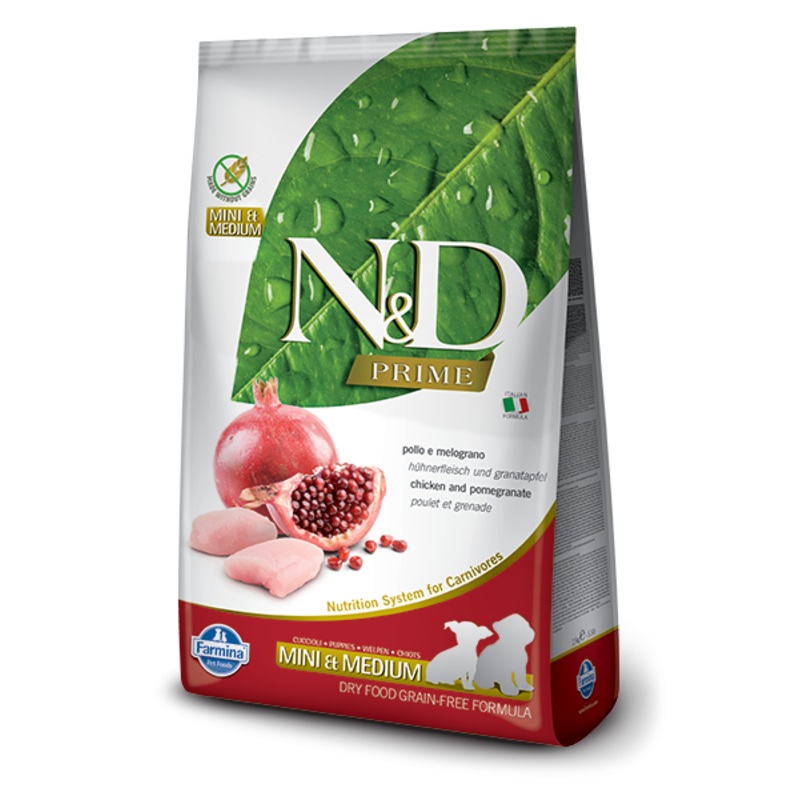 Farmina N&D Prime Formula Mini & Medium Chicken & Pomegranate Puppy Food