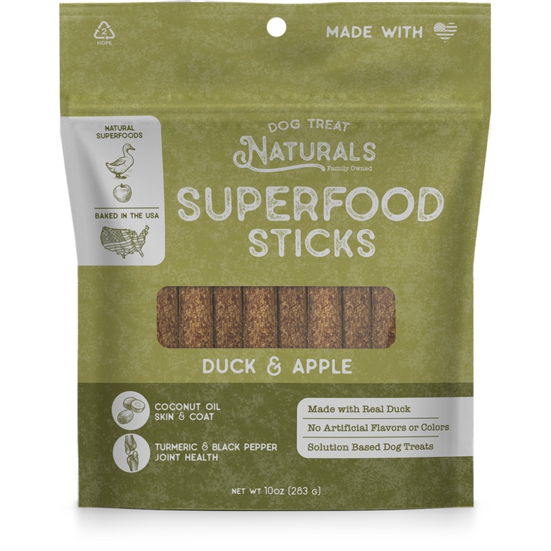 Dog Treat Naturals Duck & Apple Superfood Sticks Dog Treats
